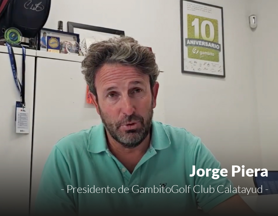 Jorge Piera, Presidente de Gambito Golf Club Calatayud