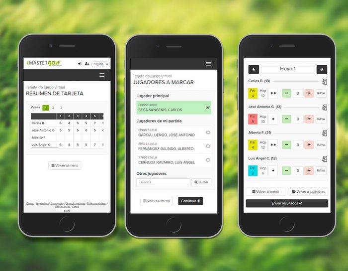 Imaster.golf de Golfspain incorpora la tarjeta de resultados virtual a su colección de servicios
