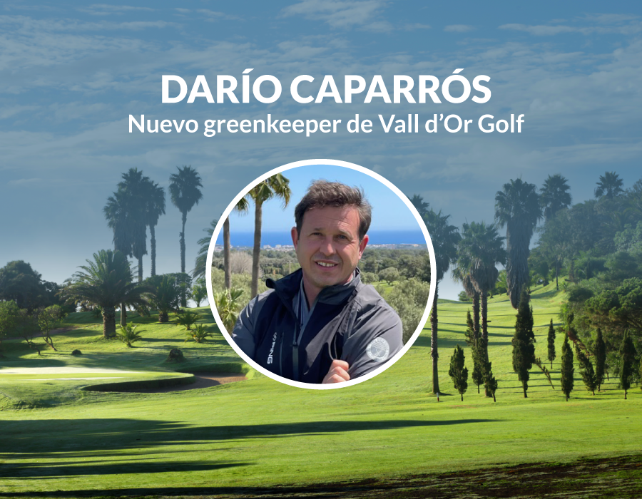Darío Caparrós, nuevo greenkeeper de Vall d'Or Golf